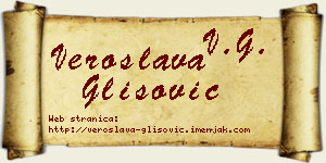 Veroslava Glišović vizit kartica